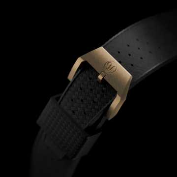 Foto Chiusura Orologio Yema Superman Bronze 39mm Black Limited Edition