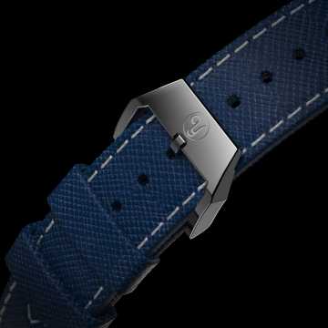 Foto Cinturino Orologio Yema Classic Blue Leather