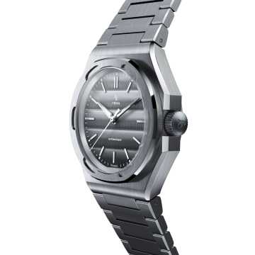 Foto Cassa Orologio Yema Wristmaster Traveller Gray