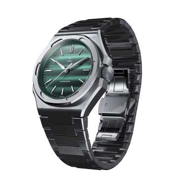 Foto Profilo Orologio Yema Wristmaster Traveller Green