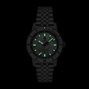 Foto Luminscenza Foto Retro Orologio Zodiac Super Sea Wolf Meteorite ZO9292