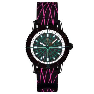 Foto Night Orologio Zodiac Super Sea Wolf Laser Tag Edition