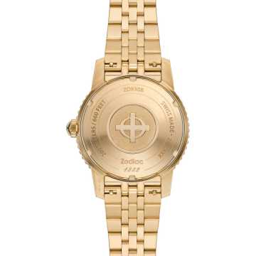 Foto Fondello Orologio Zodiac Compression Diver 18K Gold-Plated