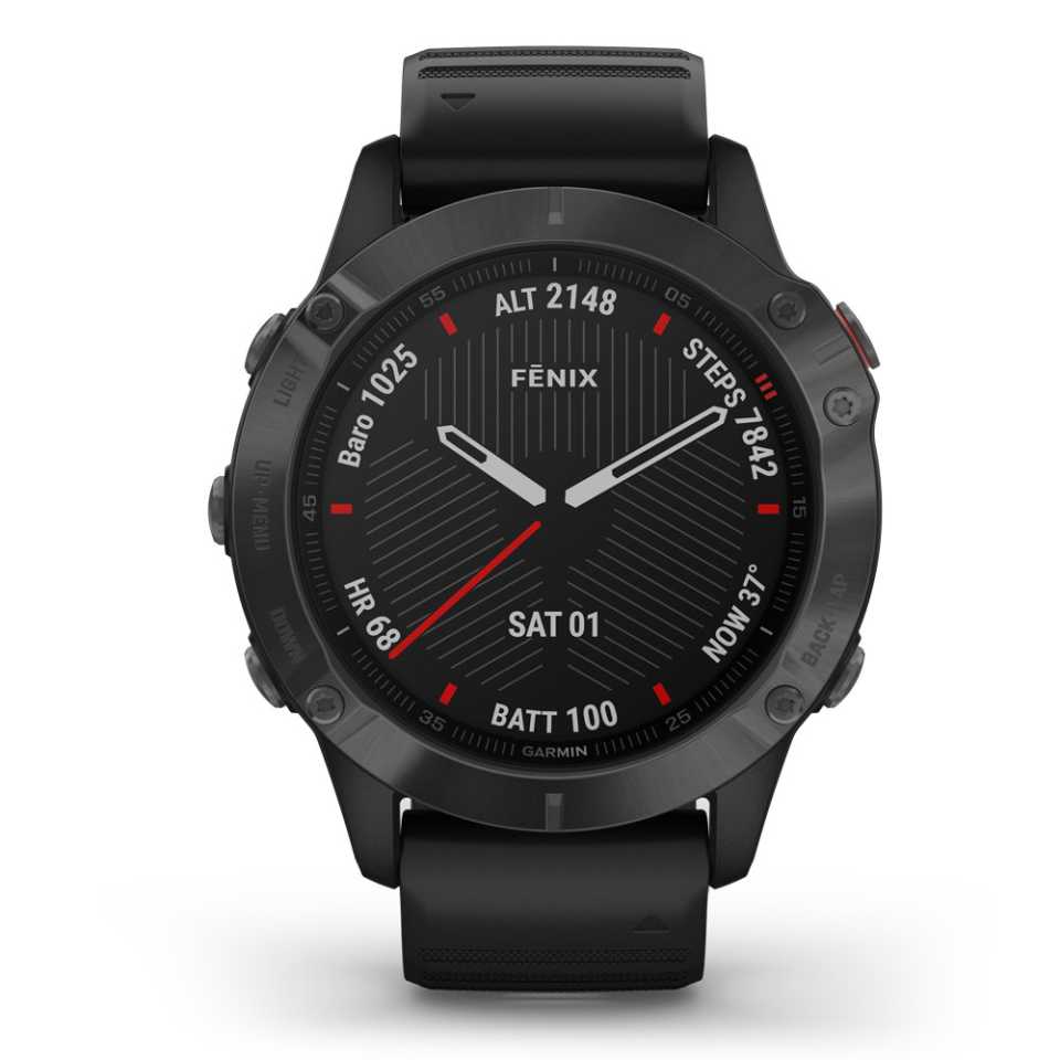 GARMIN - OROLOGIO FENIX 6 - PRO E SAPPHIRE EDITION-NERO