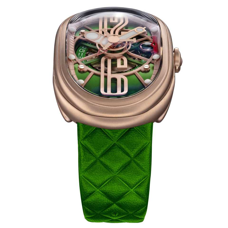 GRIMOLDI - GTO RG M GR 612PK GREEN TEA WATCH