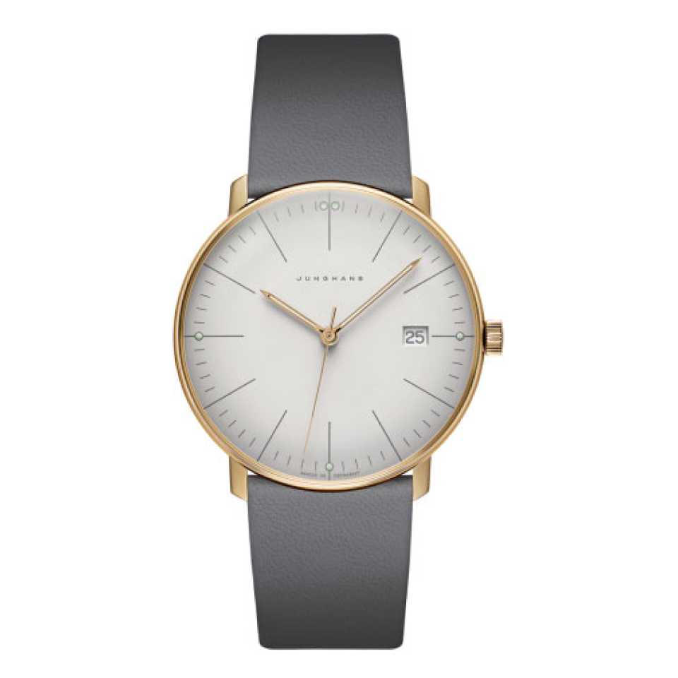 JUNGHANS - OROLOGIO MAX BILL QUARZ BIANCO / ORO
