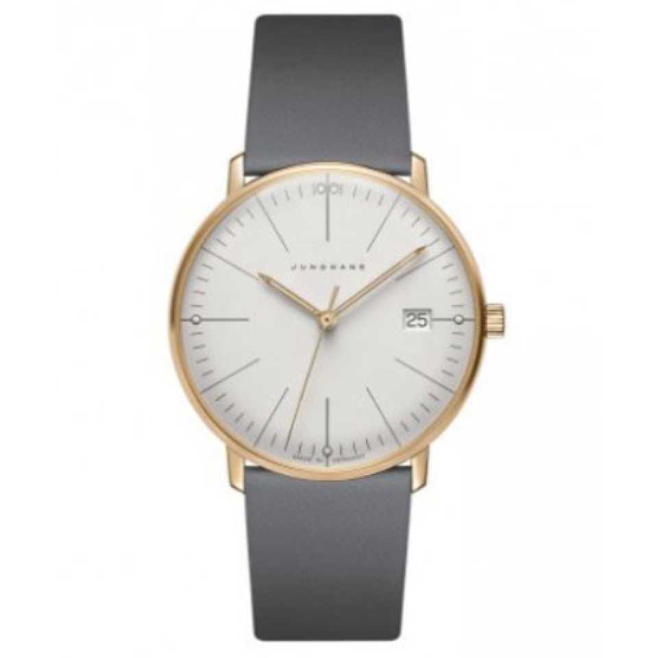 JUNGHANS - OROLOGIO MAX BILL DAMEN BIANCO / ORO