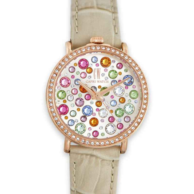 CAPRI WATCH - RETRO 32,5MM MINI MULTIJOY BEIGE WATCH 5390