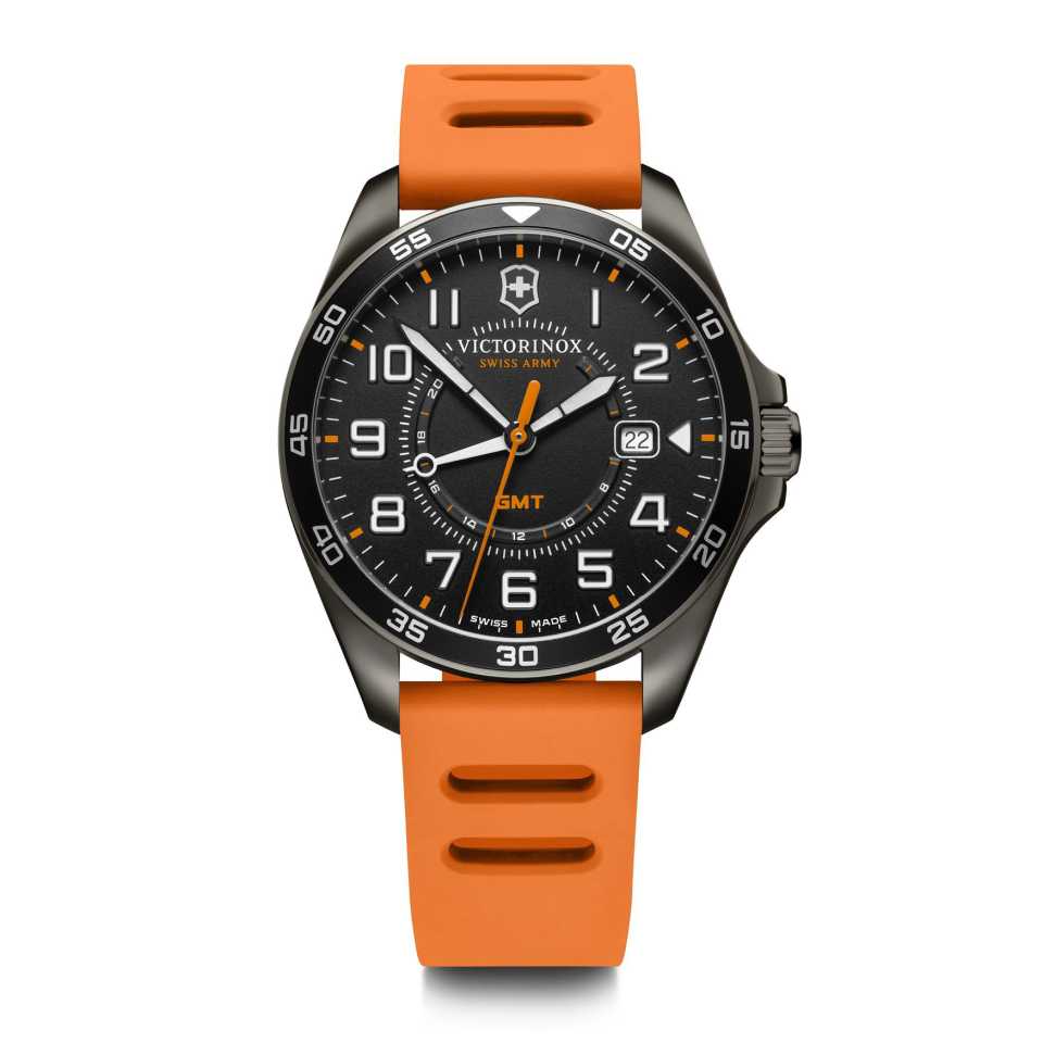 VICTORINOX - FIELDFORCE SPORT GMT ORANGE RUBBER