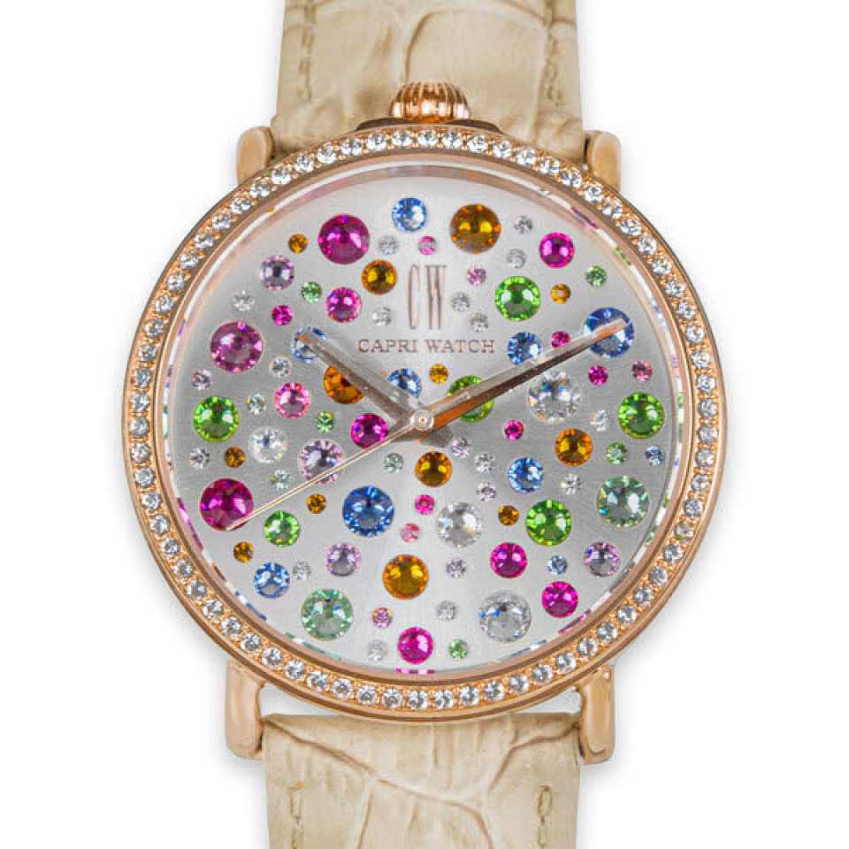 CAPRI WATCH - OROLOGIO RETRO 38MM MULTIJOY BEIGE 5381