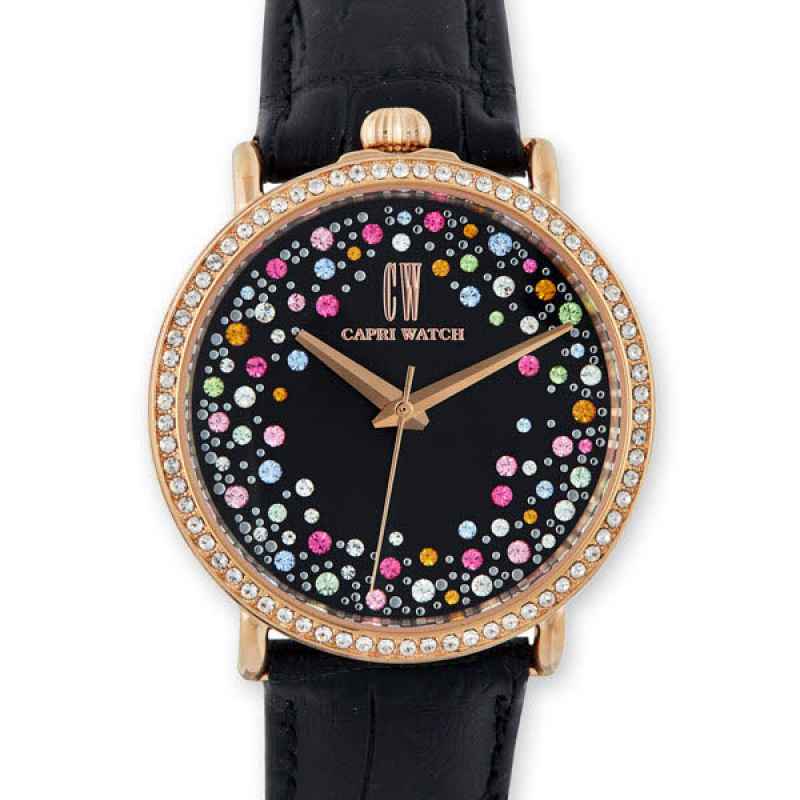 CAPRI WATCH - OROLOGIO RETRO 38MM STORM COLOR BLACK 5535