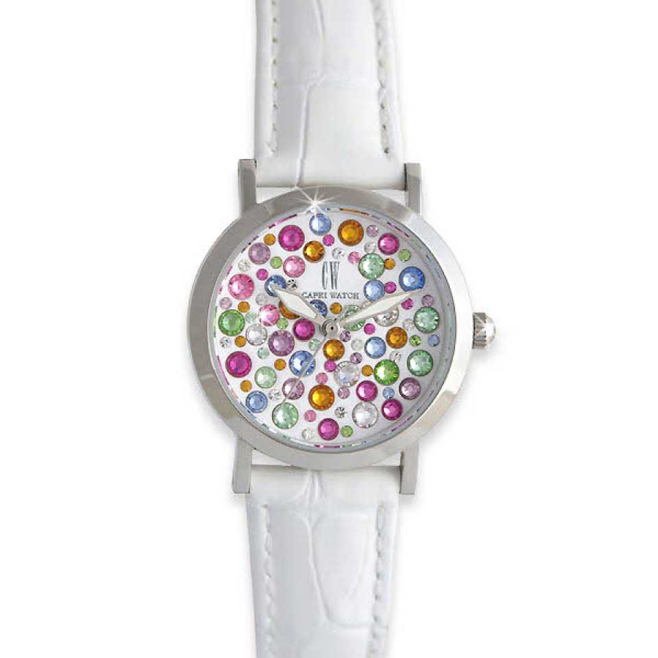 CAPRI WATCH - SLIM 26MM MULTIJOY WHITE WATCH 5441