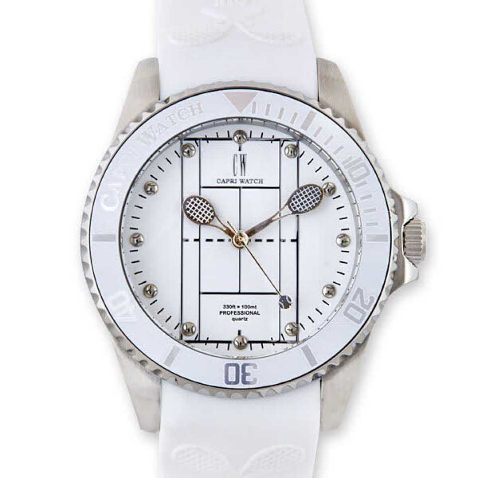 CAPRI WATCH - TENNIS 40MM WHITE WATCH 5592