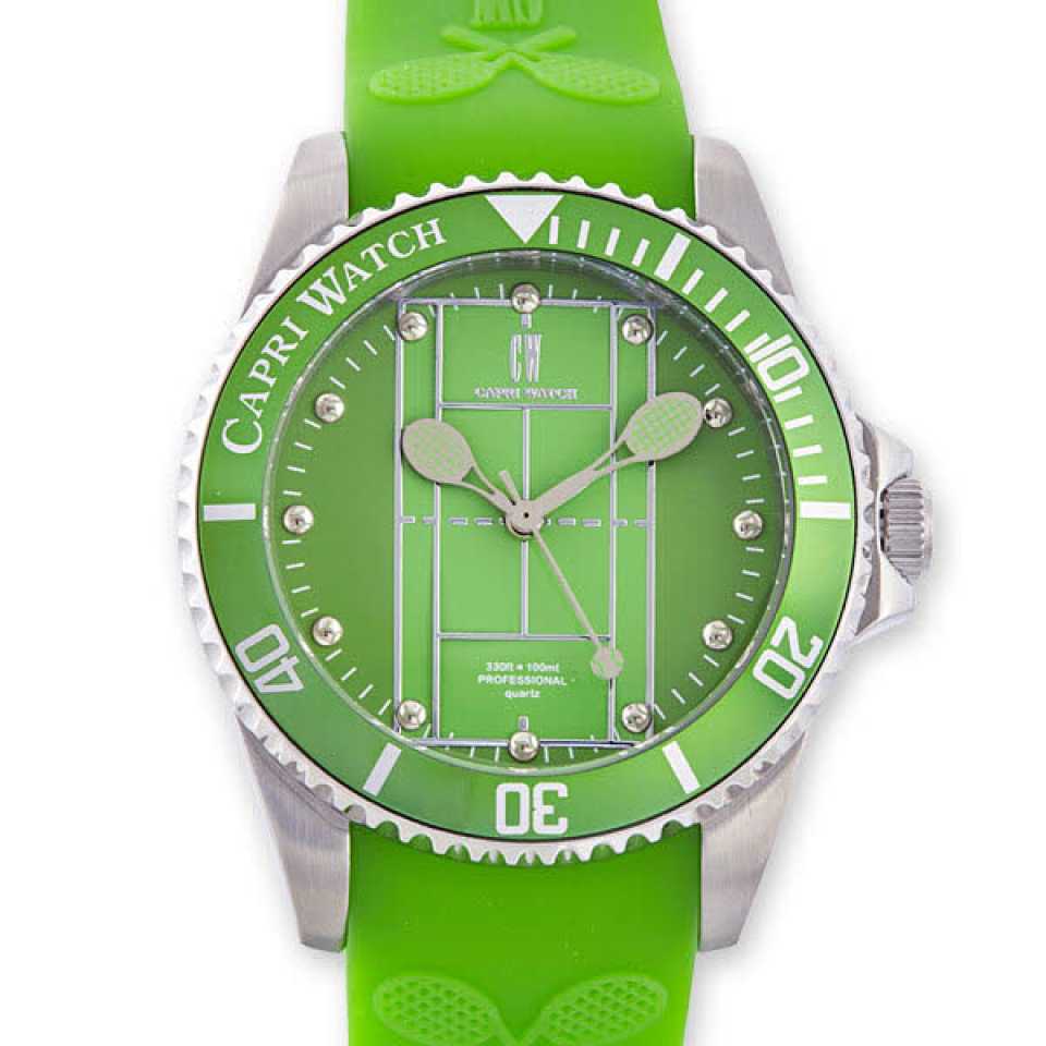 CAPRI WATCH - TENNIS 40MM GREEN WATCH 5549