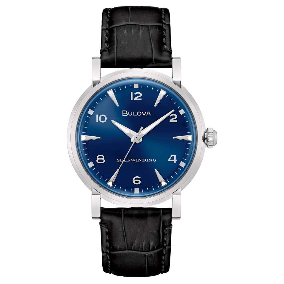 BULOVA - CLIPPER AUTOMATIC BLUE DIAL WATCH