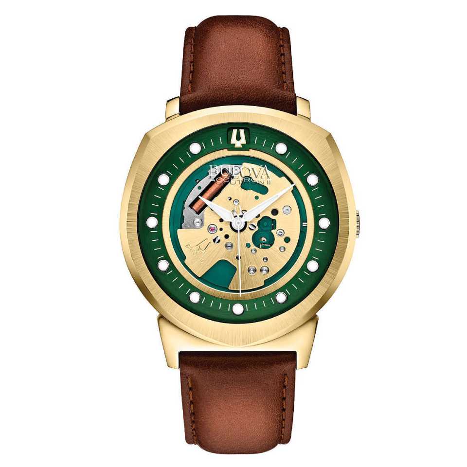 BULOVA - ACCUTRON II ALPHA GOLD PLATED CASE WATCH