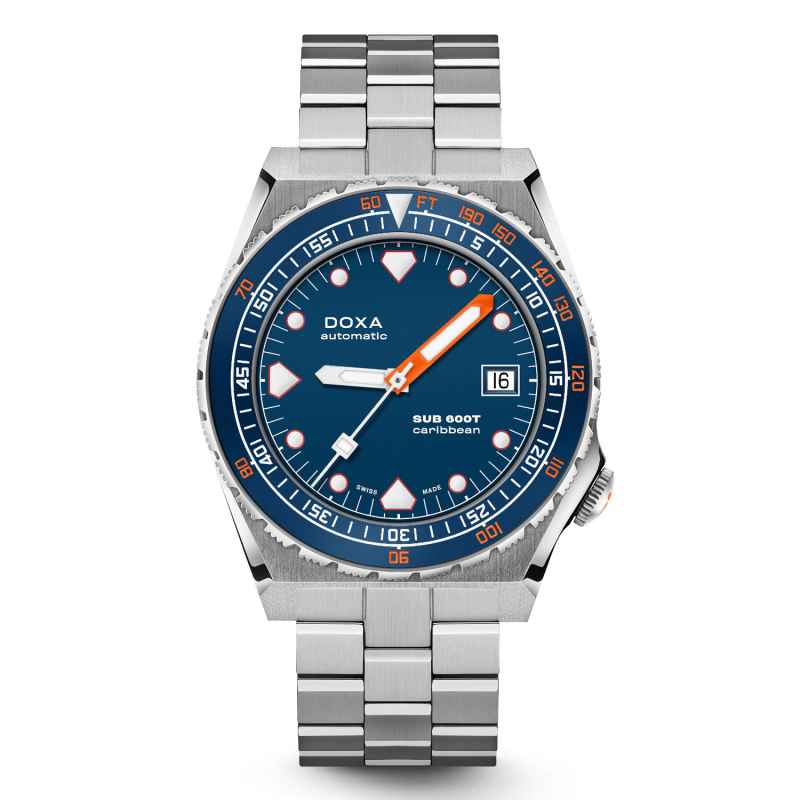 DOXA - OROLOGIO SUB 600T CARRIBEAN CERAMIC RUBBER 