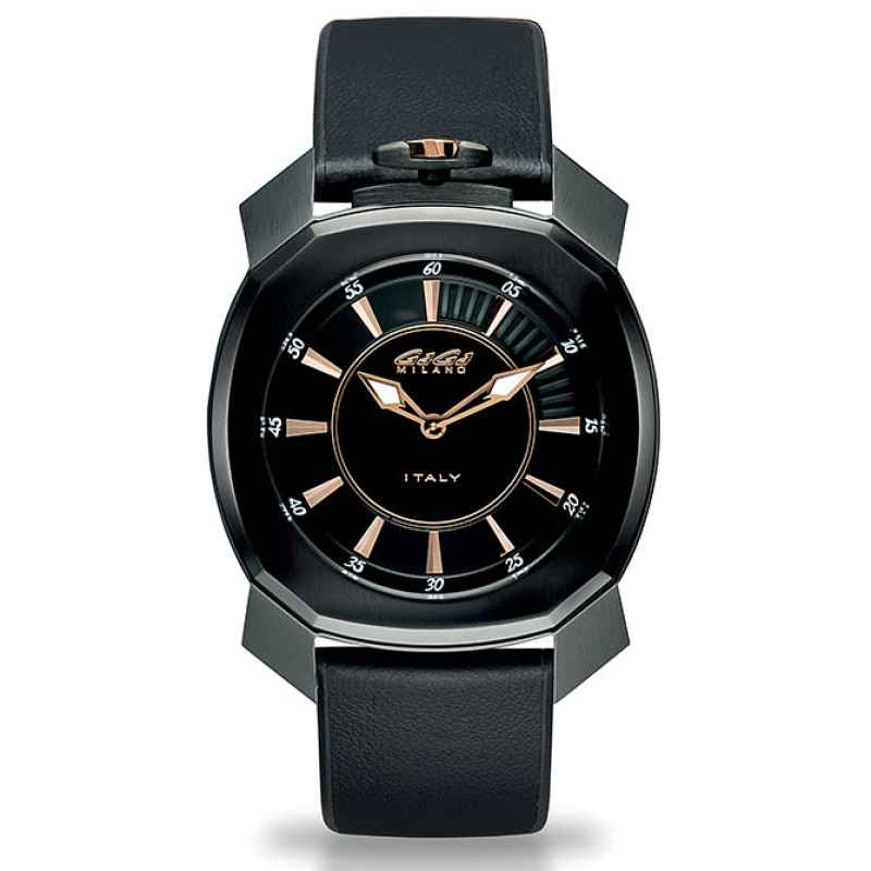 GAGA' MILANOO - OROLOGIO FRAME ONE - PVD NERO 7052FR01K0FLMB0