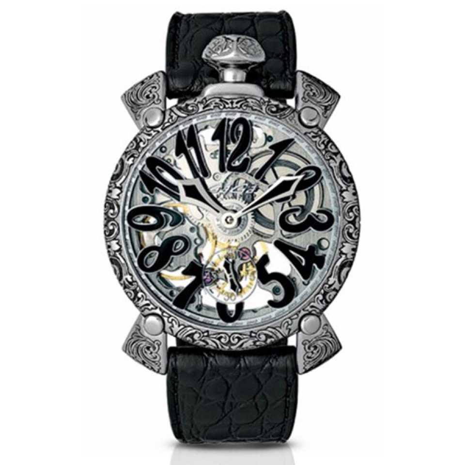 GAGA' MILANO - OROLOGIO SKELETON 48 MM - CESELLATO 5310KS01S0AVBM0