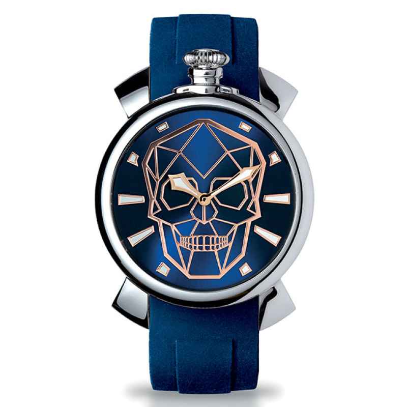 GAGA' MILANO - SLIM 46 MM WATCH - BIONIK SKULL 5080BS02S0SYBL0