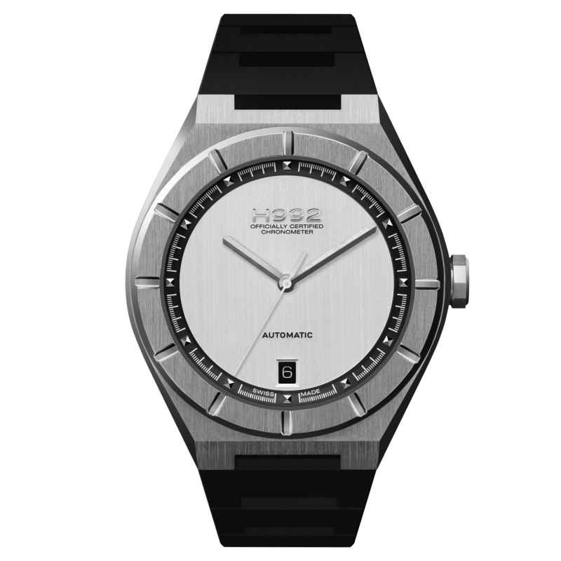H992 - OROLOGIO H2 SILVER / SILVER RUBBER