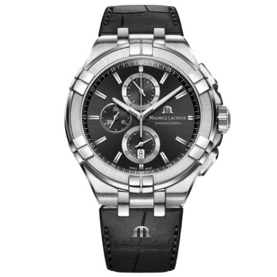 MAURICE LACROIX -AIKON CHRONOGRAPH 44MM WATCH AI1018-SS001-330-1