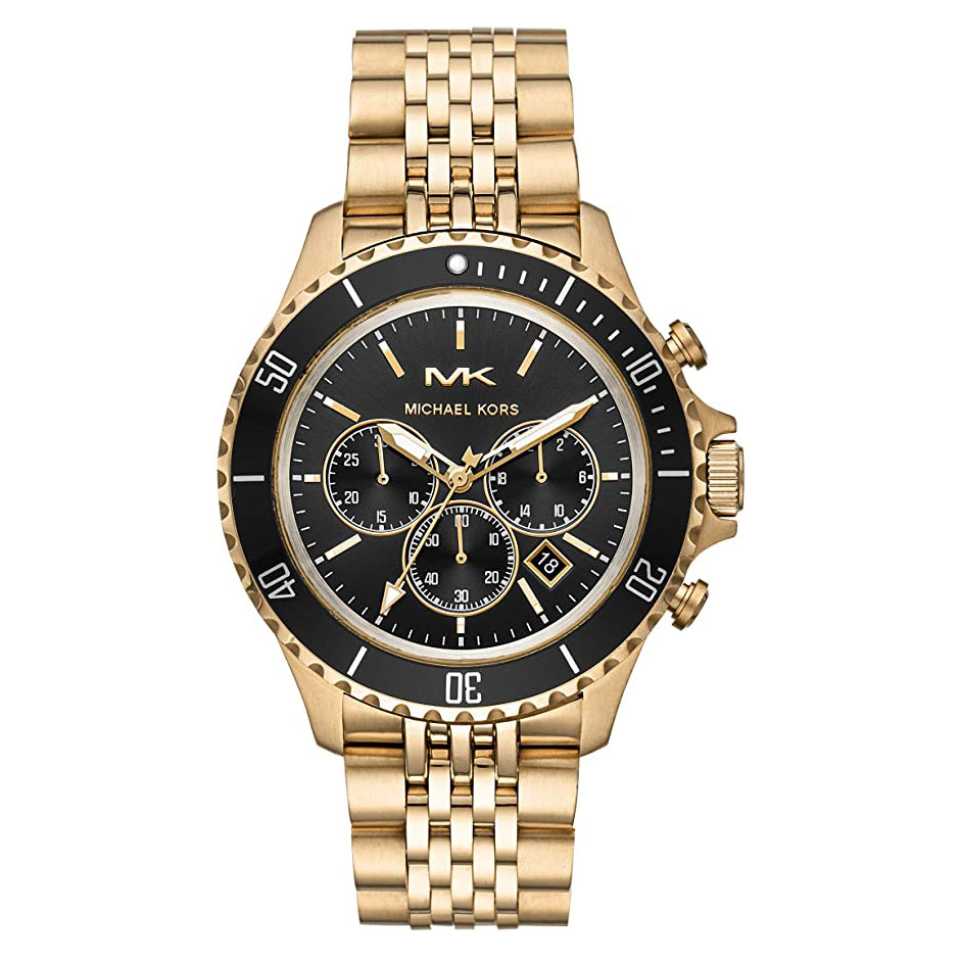 MICHAEL KORS - OROLOGIO BAYVILLE NERO / ORO