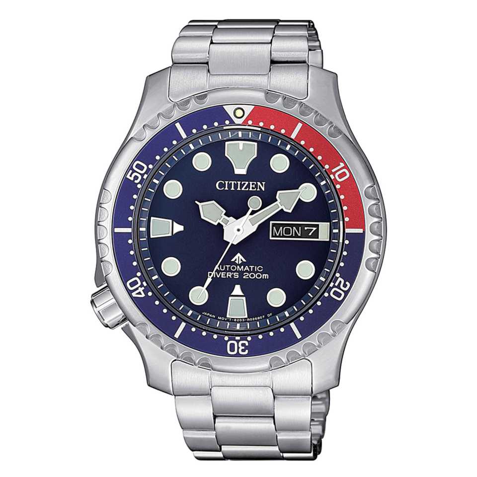 CITIZEN - PROMASTER  AUT. BLUE AND RED BEZEL