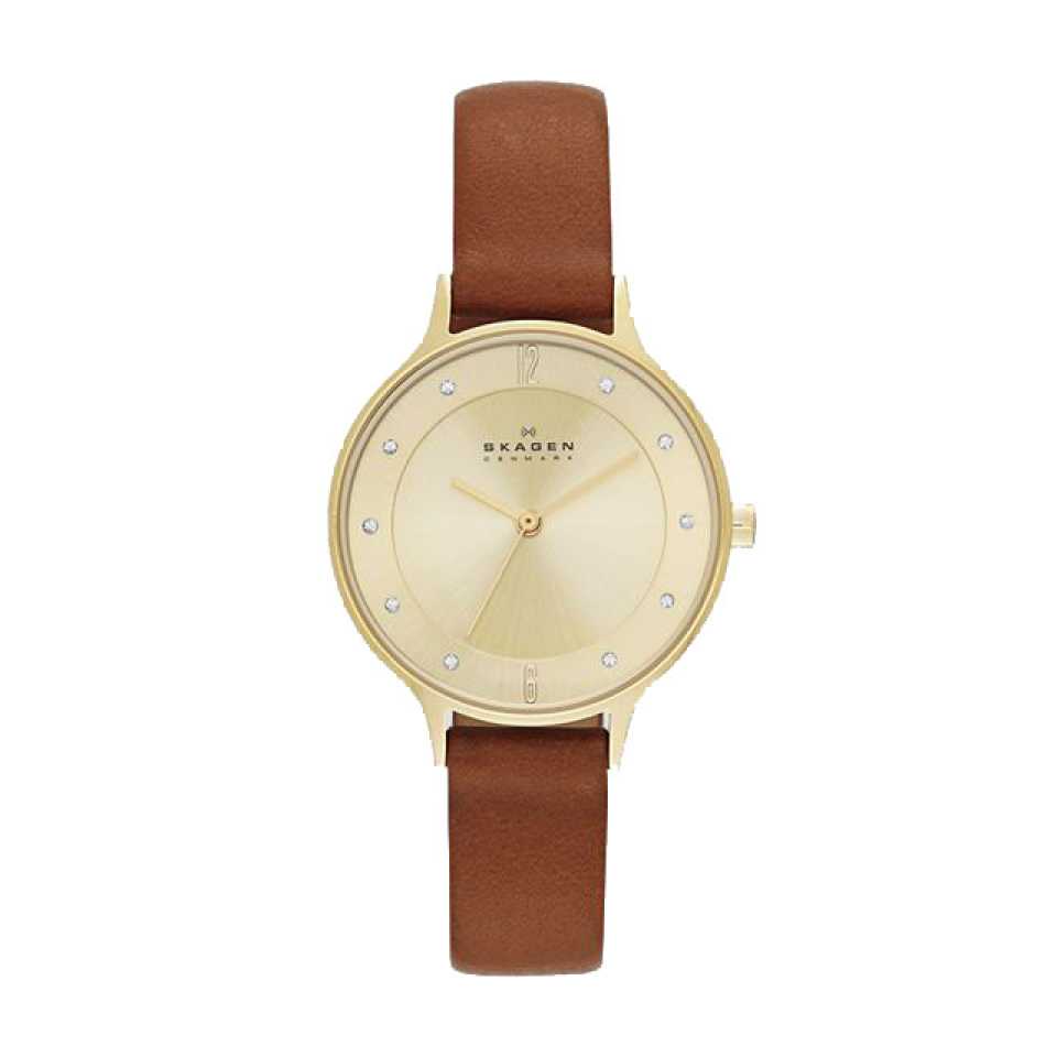 SKAGEN - OROLOGIO IN PELLE MARRONE ANITA