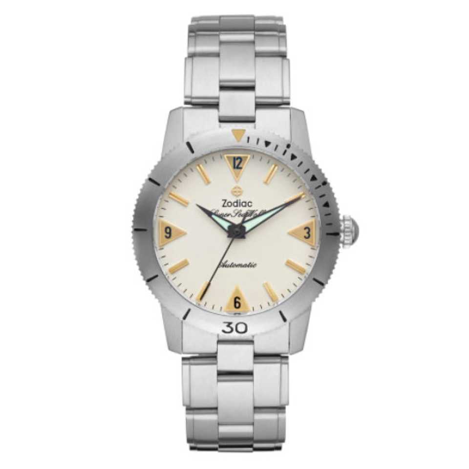 ZODIAC - SUPER SEA WOLF AUTOMATIC STAINLESS STEEL WATCH