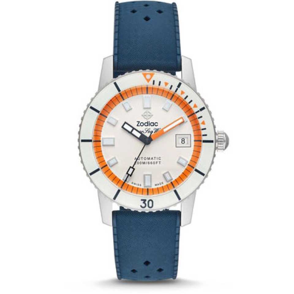 ZODIAC - OROLOGIO SUPER SEA WOLF AUTOMATIC BIANCO