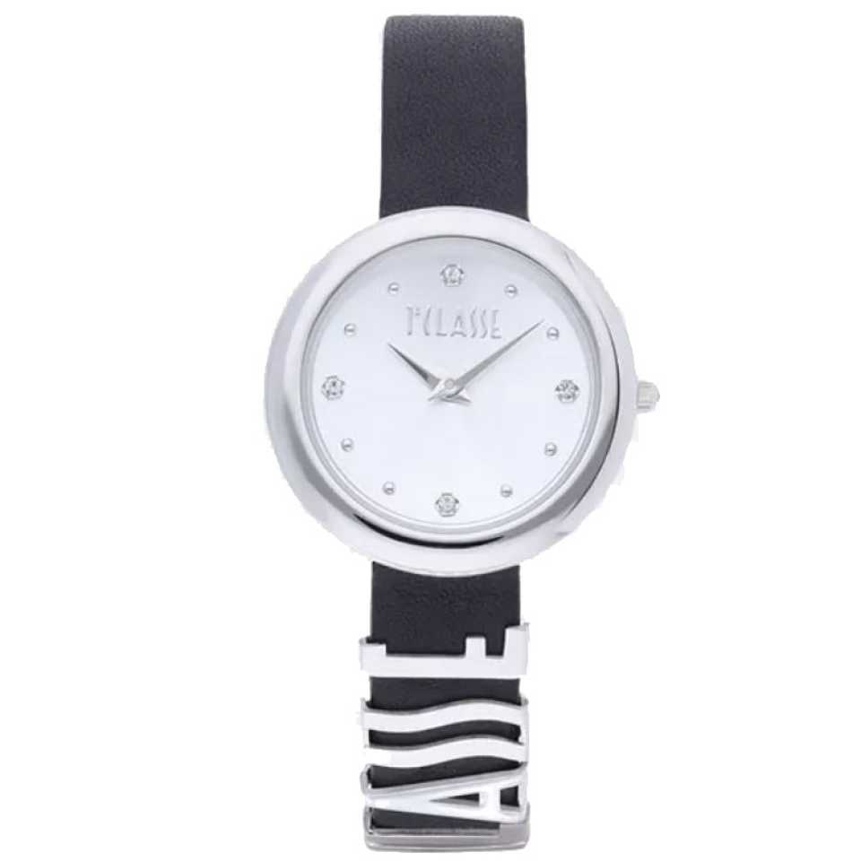 ALVIERO MARTINI - ANTIGUA BLACK LEATHER STRAP WATCH