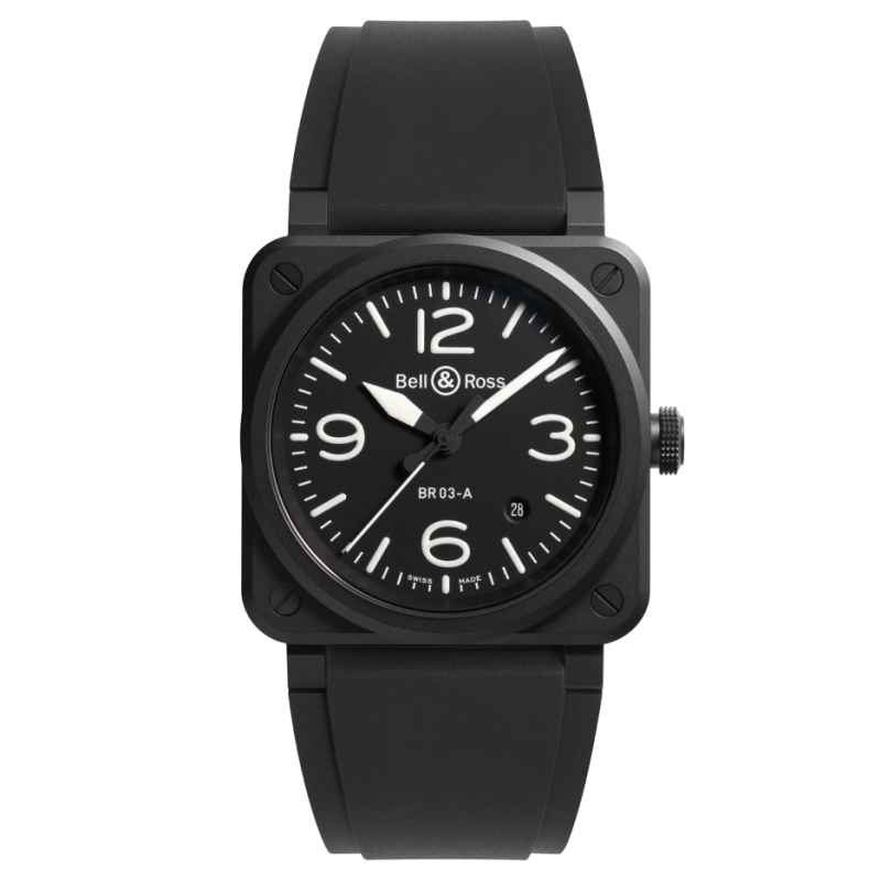 BELL &amp; ROSS - OROLOGIO NEW BR 03 BLACK MATTE