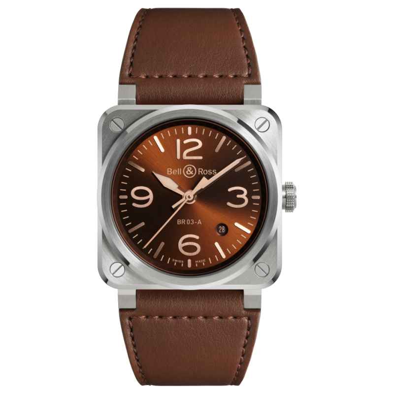 BELL &amp; ROSS - OROLOGIO NEW BR 03 GOLDEN HERITAGE