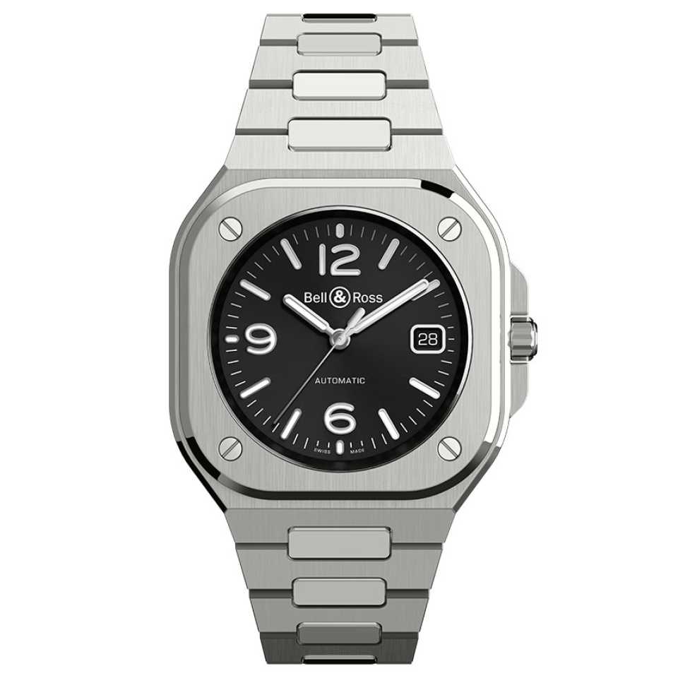 BELL & ROSS - OROLOGIO BR 05 BLACK STELL BR05A-BL-ST/SST