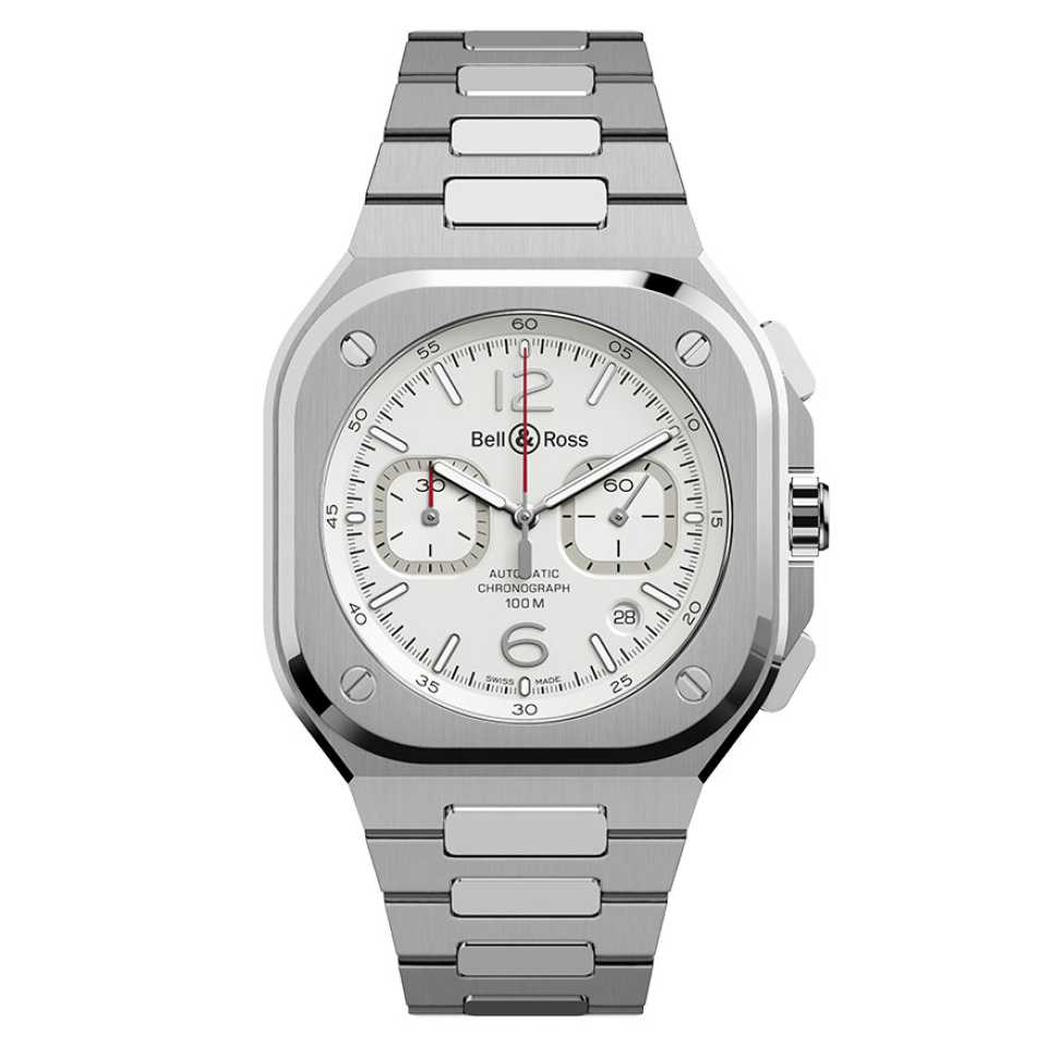 BELL & ROSS - OROLOGIO BR 05 CHRONO WHITE HAWK