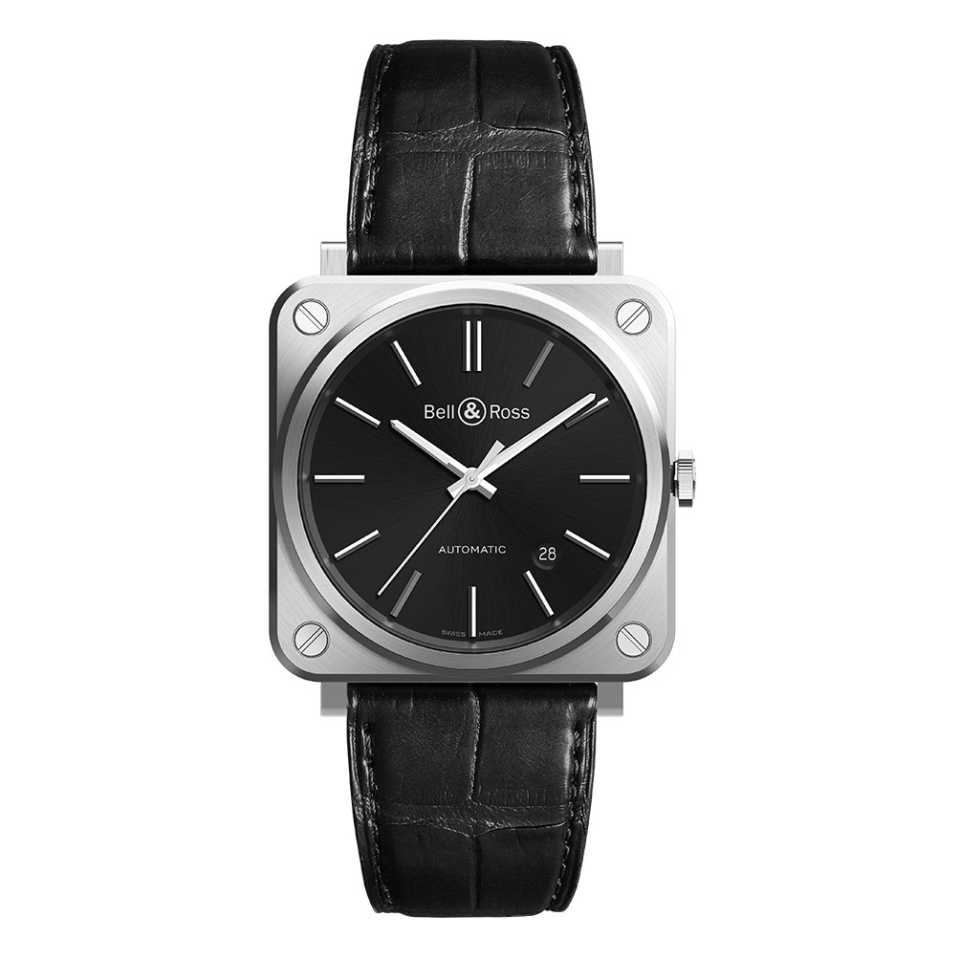 BELL & ROSS -BRS-92 BLACK WATCH BRS92-BLC-ST/SCR