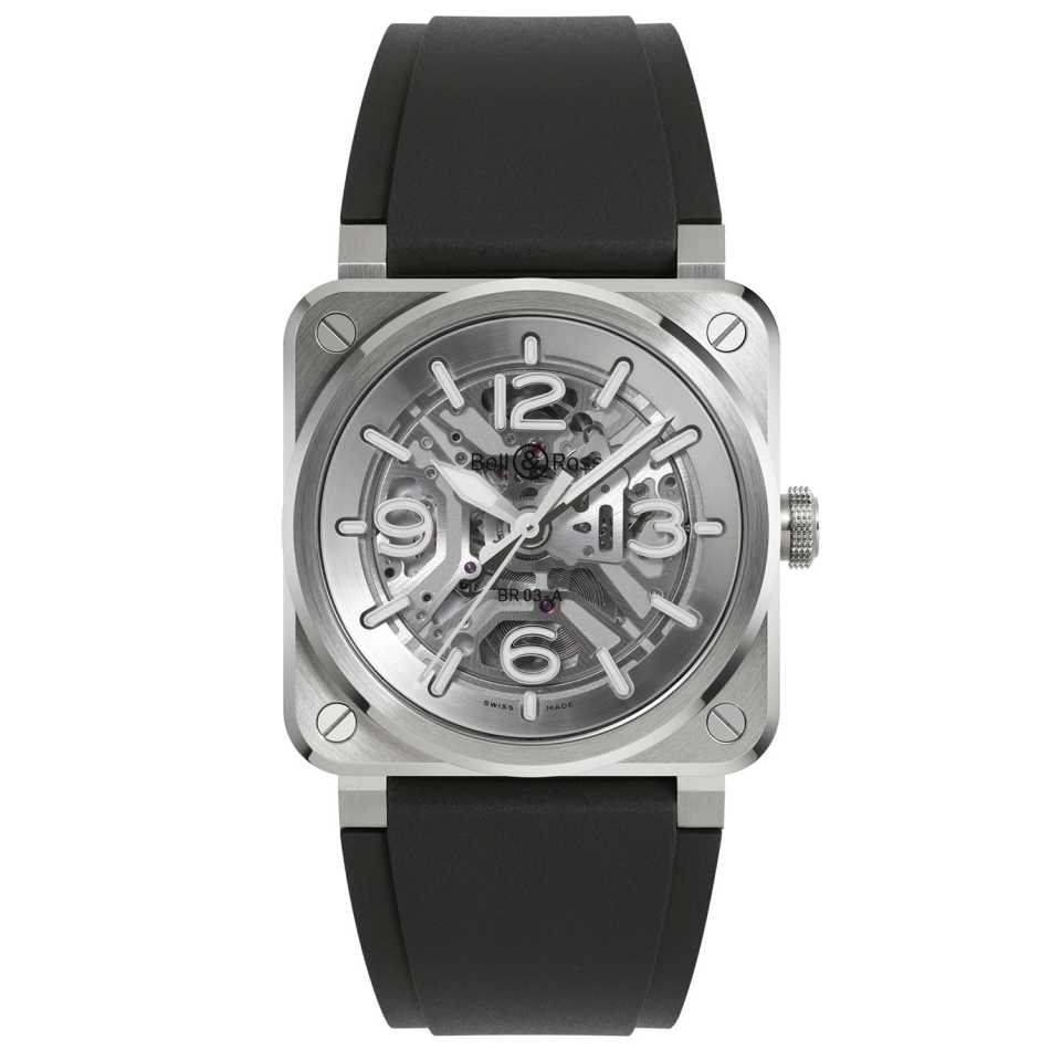 BELL & ROSS - OROLOGIO BR 03 SKELETON STEEL