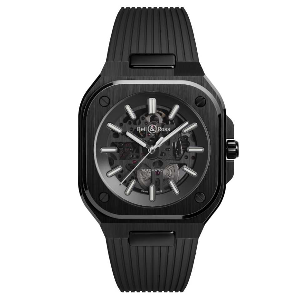 BELL & ROSS - BR 05 SKELETON BLACK CERAMIC WATCH