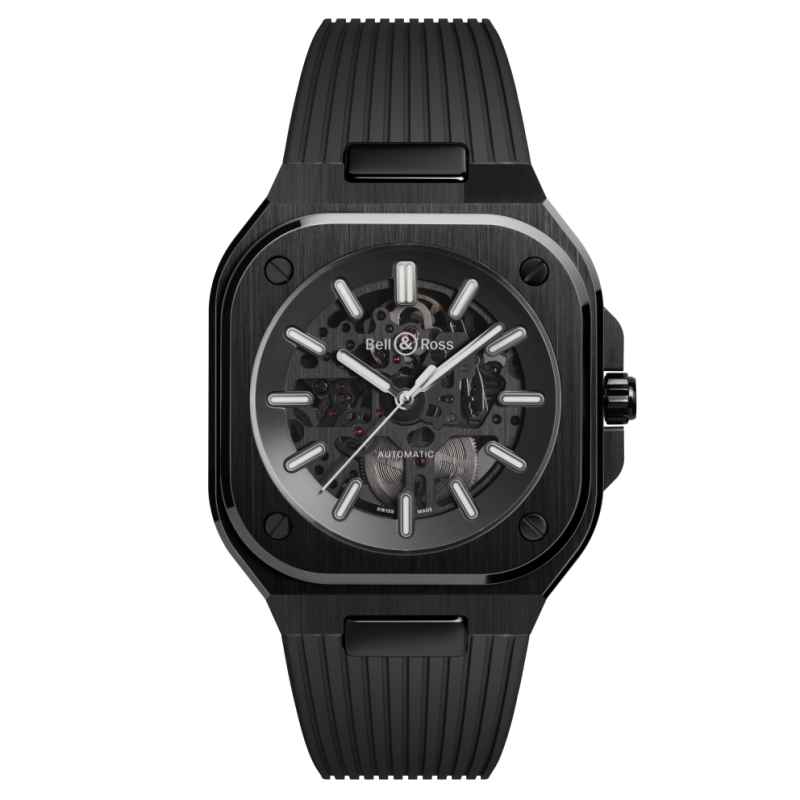 BELL &amp; ROSS - OROLOGIO BR 05 SKELETON BLACK CERAMIC