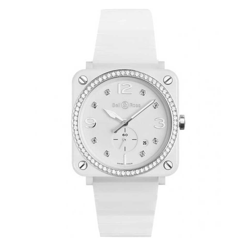 BELL & ROSS - BRS LADIES WATCH WITH DIAMONDS BRS-64-CSWH