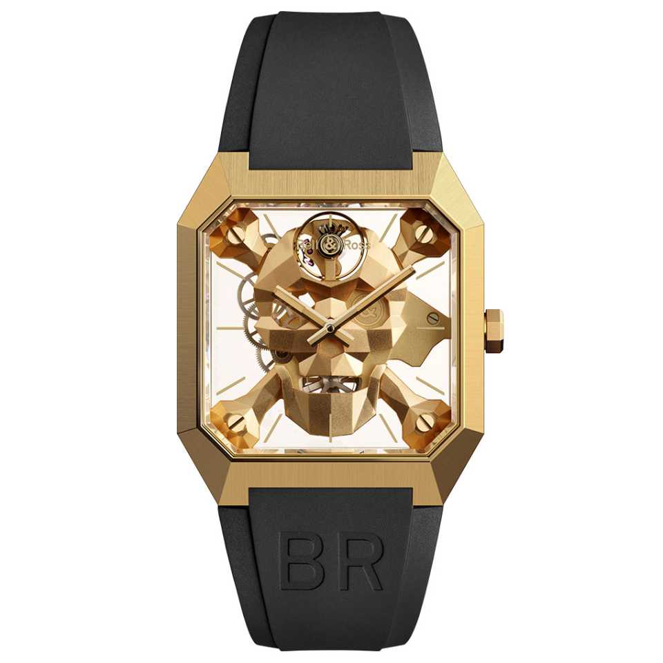 BELL & ROSS - BR 01 CYBER SKULL BRONZE BR01-CSK-BR-SRB WATCH