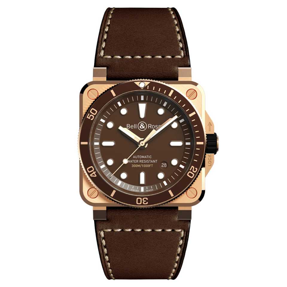 BELL & ROSS - BR 03-92 DIVER BROWN BRONZE WATCH