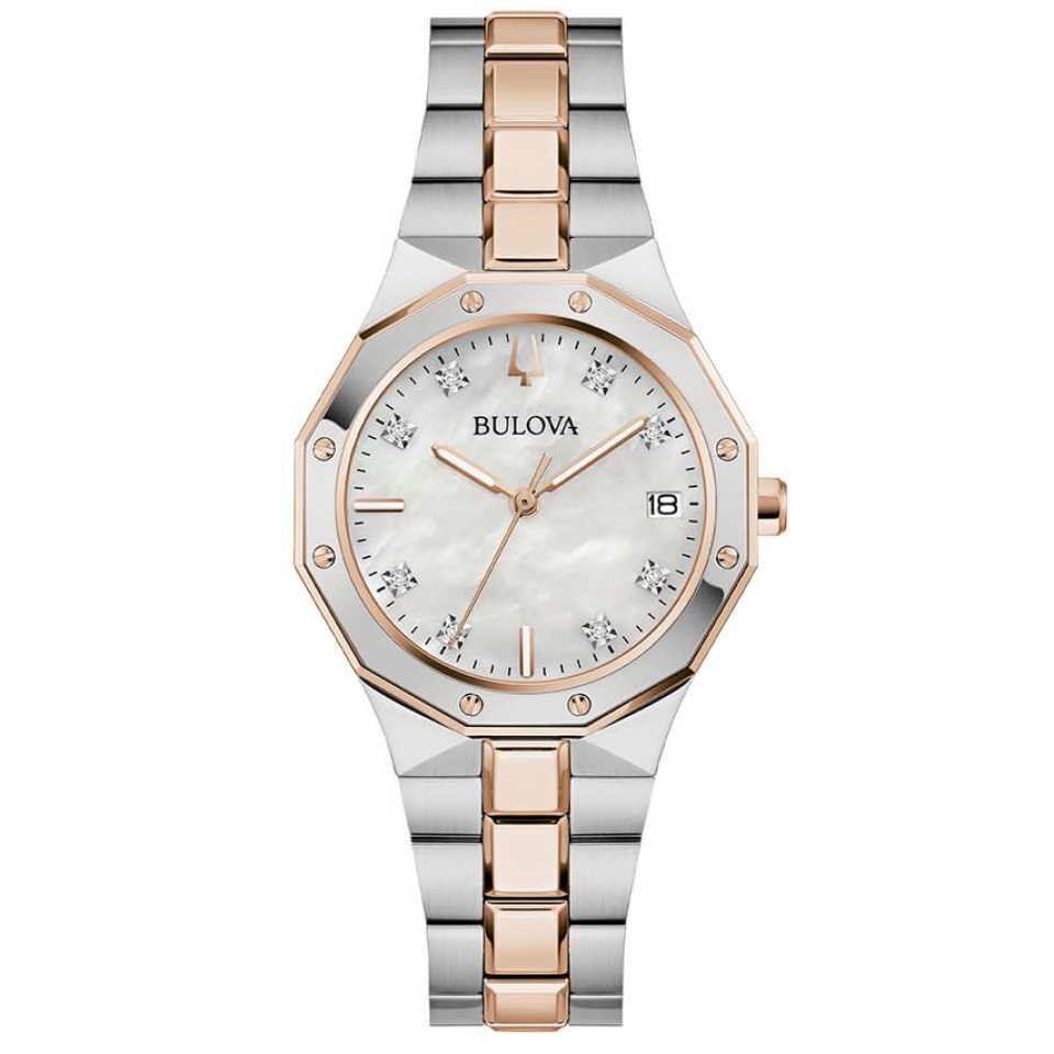 BULOVA - OROLOGIO OCTAGON LADY DIAMONDS 98P235
