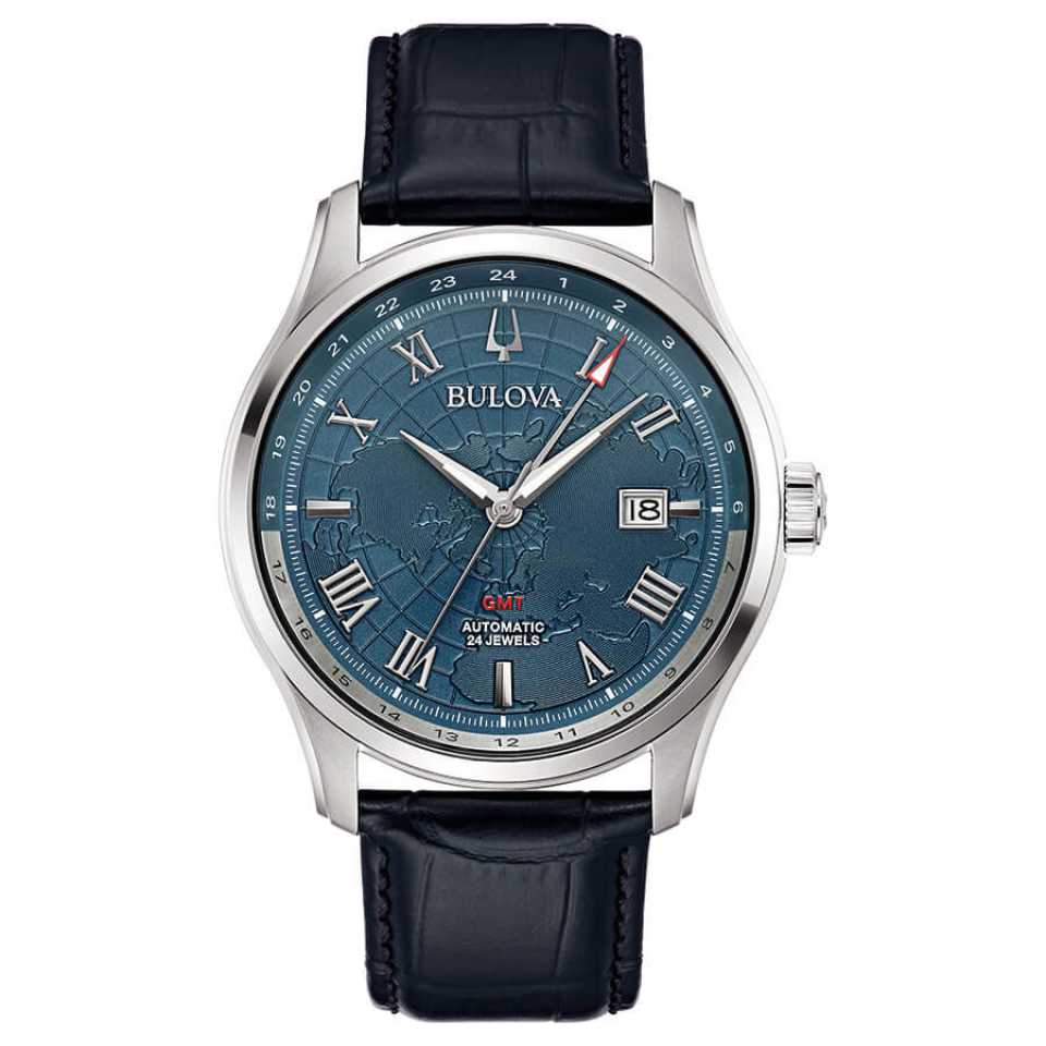 BULOVA - CLASSIC WILTON GMT AUTOMATIC 96B385 WATCH