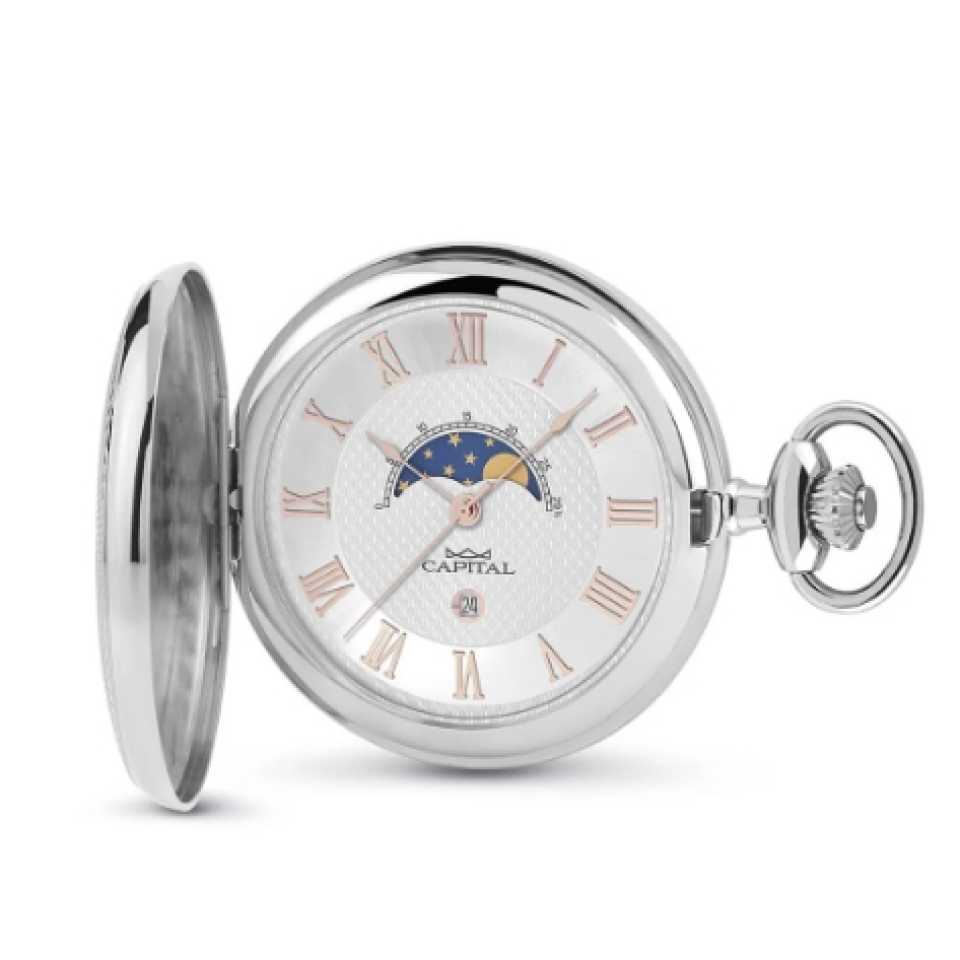 CAPITAL - MOON PHASE POCKET WATCH TX195-02