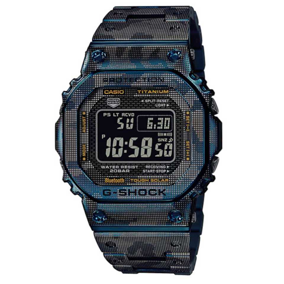 G-SHOCK - CASIO TITANIUM CAMOUFLAGE BLUE WATCH