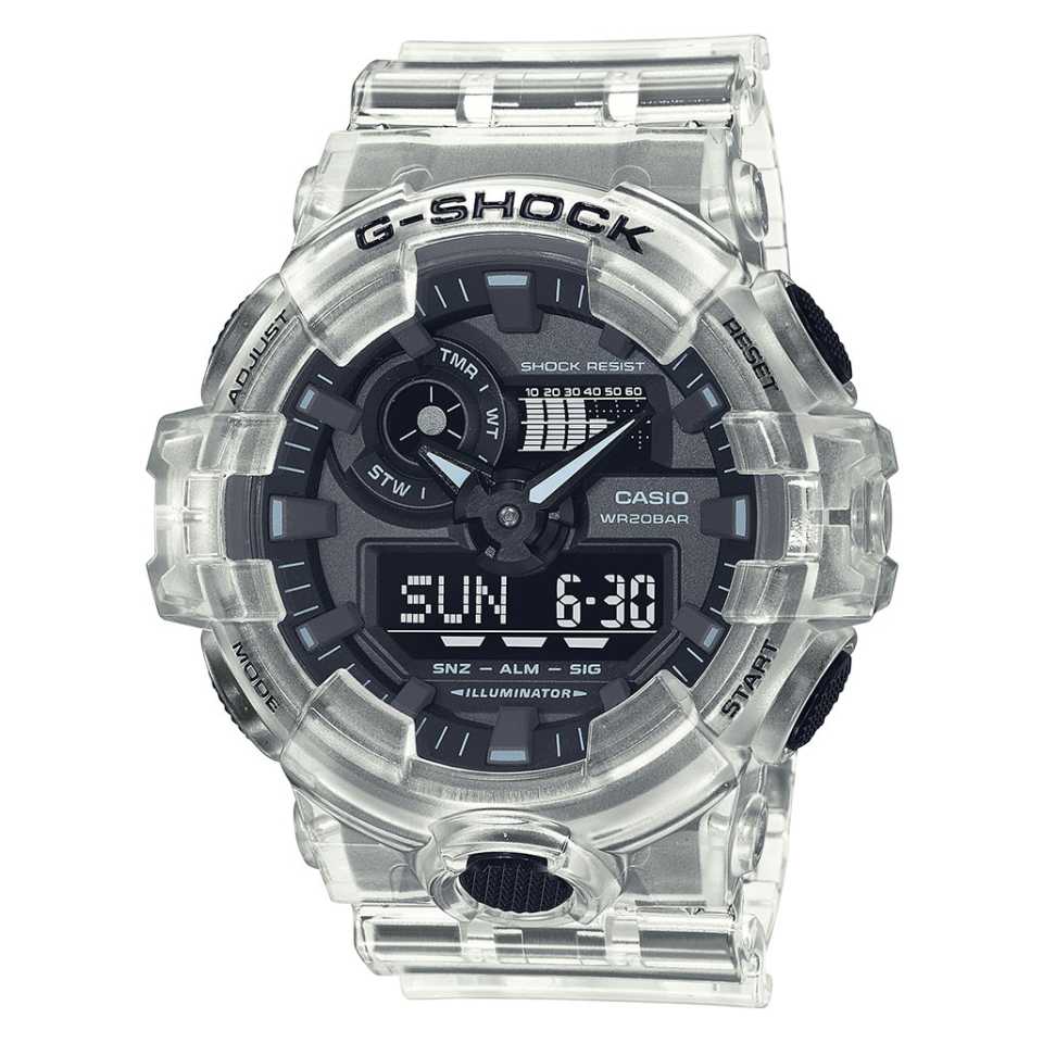 G-SHOCK - OROLOGIO CASIO SKELETON GA-700SKE-7AER