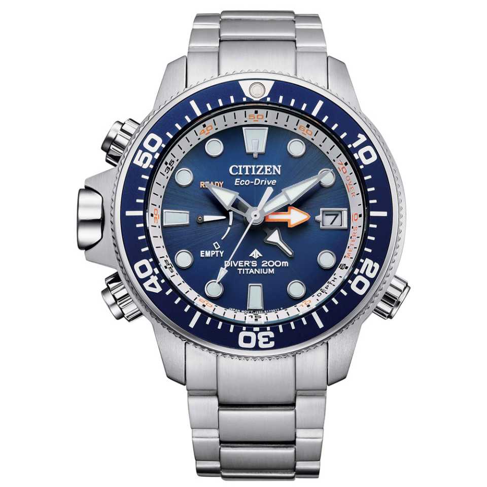 CITIZEN - OROLOGIO AQUALAND ECO DRIVE SUPER TITANIO BN2041-81L