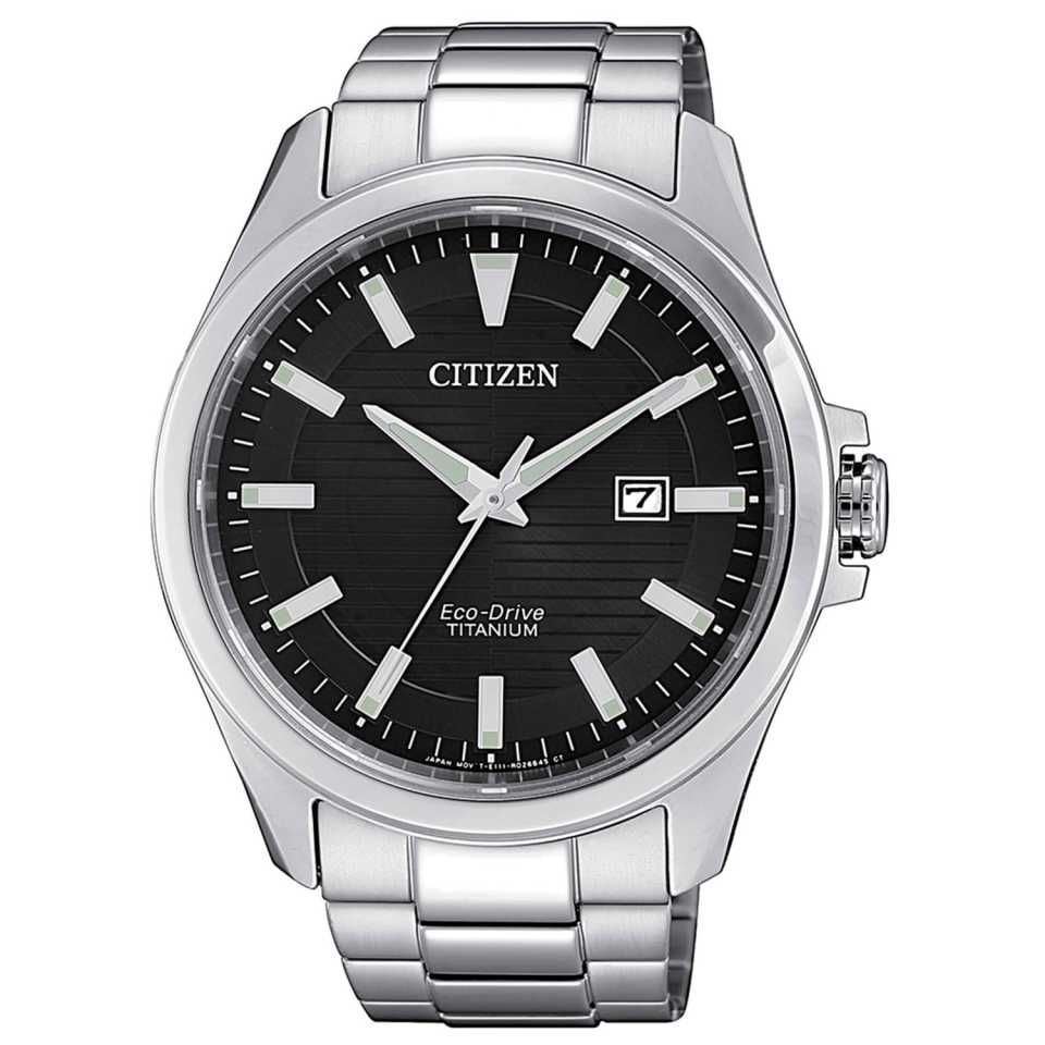 CITIZEN - OROLOGIO ECO DRIVE SUPER TITANIO BM7470-84E